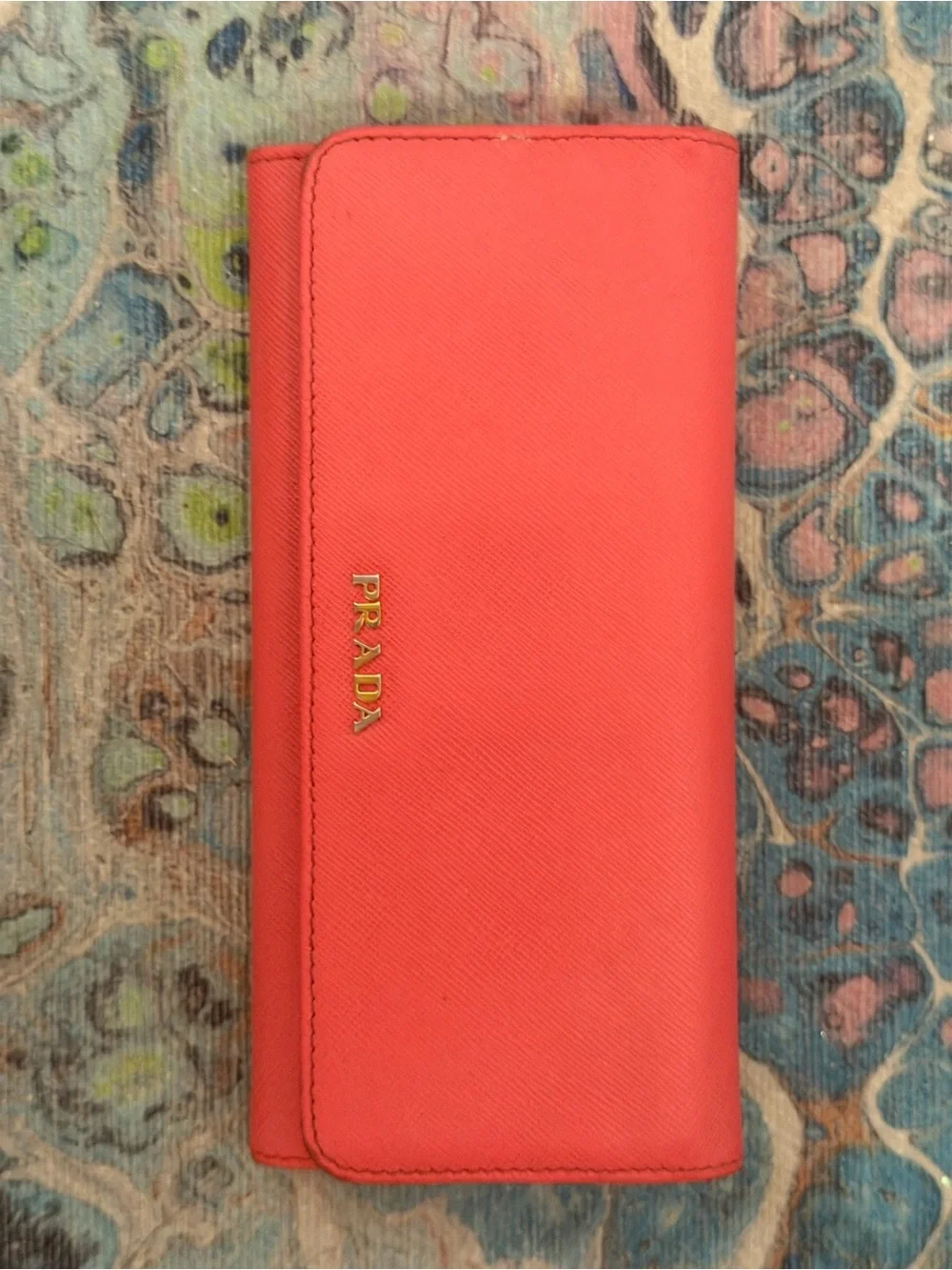 Prada saffiano leather wallet pink and beige - Picture 16 of 16